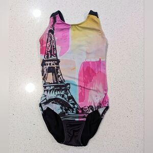 EXCLUSIVE PARIS FRANCE GK Elite Olympic AXS Extra Small Gymnastics Dance Leotard